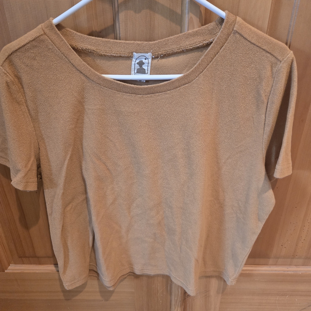 Casual Tan Crop Top for Women